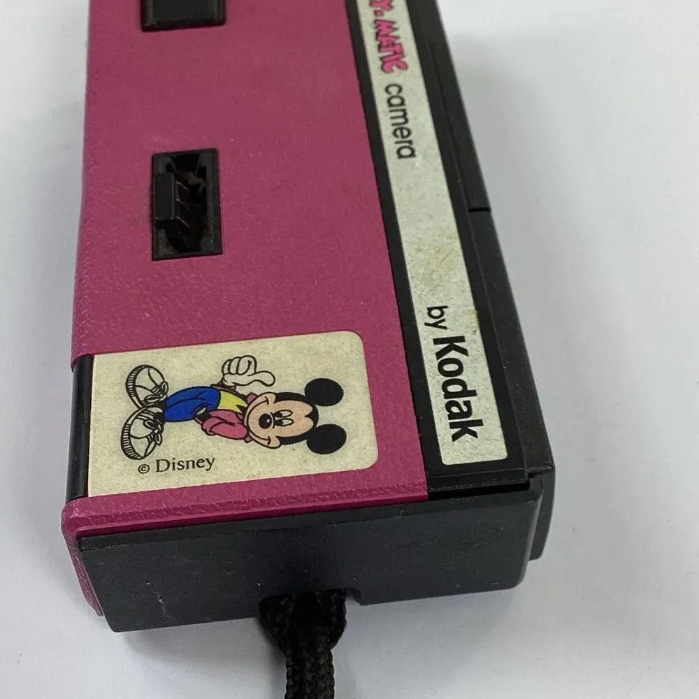 Kodak Mickey Matic Disney Camera 110 Film Pink Vintage 1988 Untested